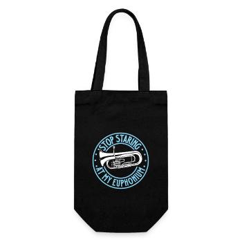 Don't stare at my euphonium like that - Gift Bag for Bottles - black - Front