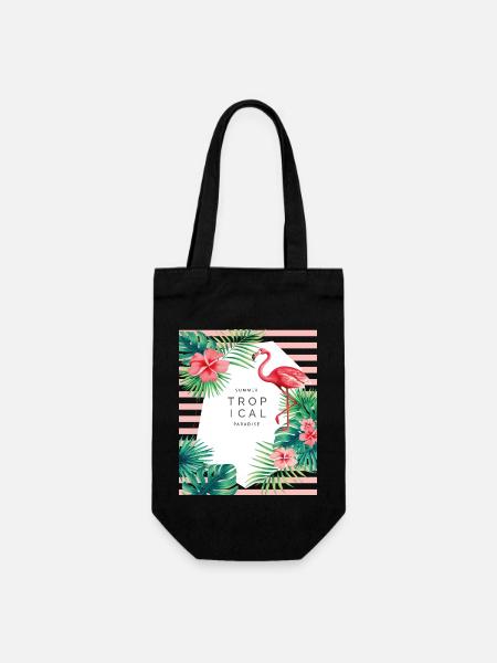 SUMMER - Gift Bag for Bottles - black
