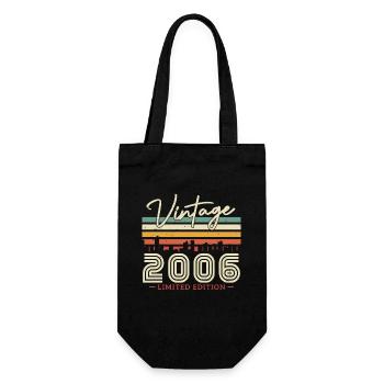 Vintage Gift 2006 17/18 Years - Gift Bag for Bottles - black - Front