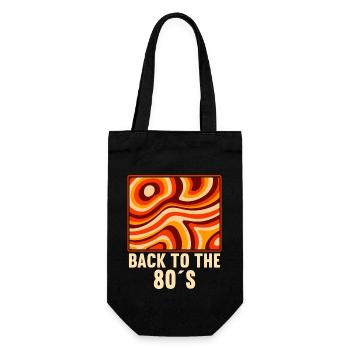 80s Themed Party Back to the 80s Costume - Gift Bag for Bottles - black - Front
