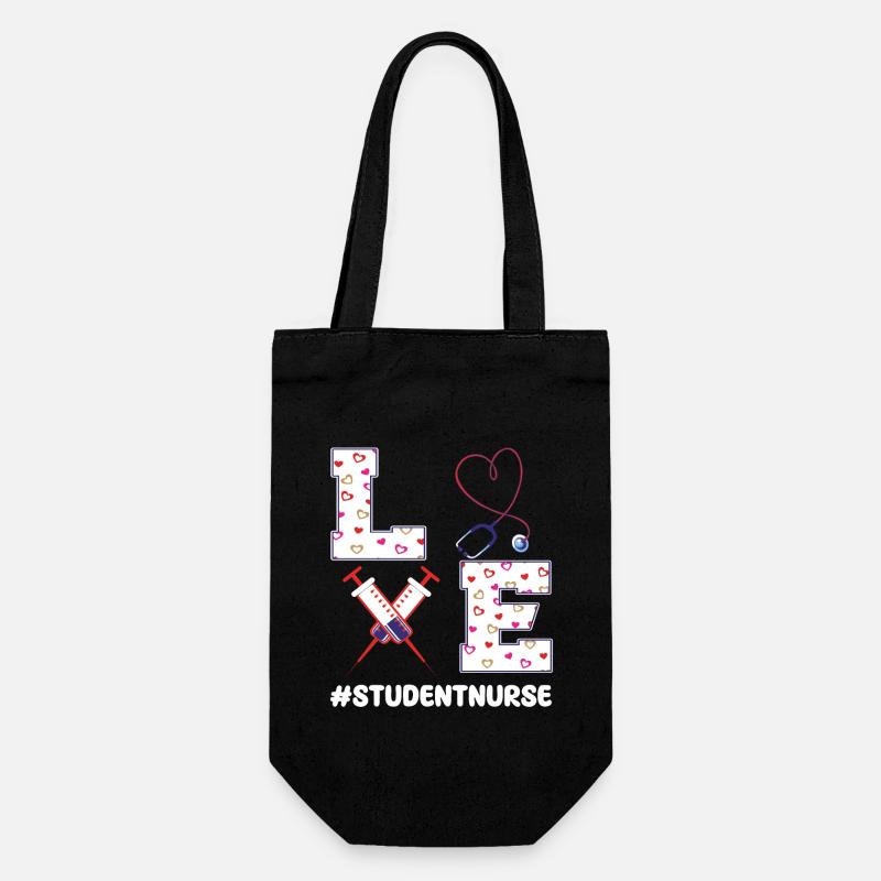 Étudiante infirmière - Sac à bouteille - noir