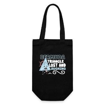 Mysterious enforced disappearances in the Bermuda Triangle - Gift Bag for Bottles - black - Front