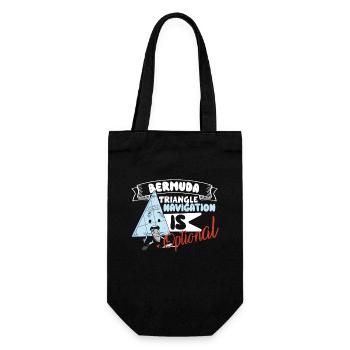Mysterious enforced disappearances in the Bermuda Triangle - Gift Bag for Bottles - black - Front