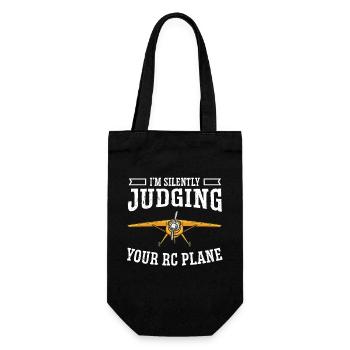 Remote Controlled Airplane Model Airplane - Gift Bag for Bottles - black - Front