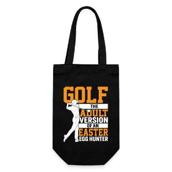 Golf Die Erwachsenenversion Eines Ostereierjägers - Geschenkbeutel für Flaschen - Schwarz - Vorne