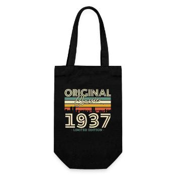 Cadeau Millésime 1937 Original 86/87 - Sac à bouteille - noir - Devant
