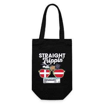 Straight Trippin' Dane Vacation Tour Travel Trip - Gift Bag for Bottles - black - Front