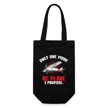 Remote Controlled Airplane Model Airplane - Gift Bag for Bottles - black - Front