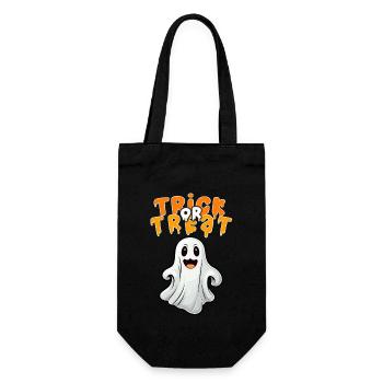 Halloween design dear friendly spirit - Gift Bag for Bottles - black - Front