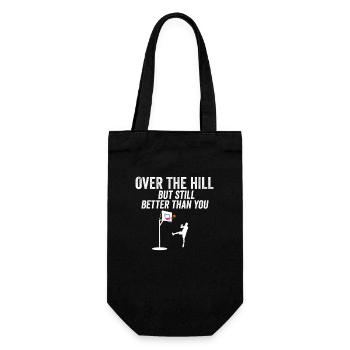 Funny Over The Hill Basketball 30th 40th Cool Bday - Gift Bag for Bottles - black - Front