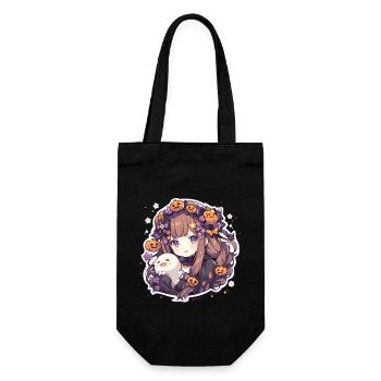 Vampir Vampire Vampir Damen Helloween - Geschenkbeutel für Flaschen - Schwarz - Vorne