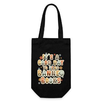 It ́s A Good Day To Read Banned Books - Gift Bag for Bottles - black - Front