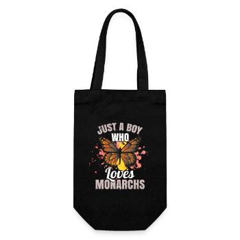 Juste un garçon qui aime les monarques - Sac à bouteille - noir - Devant