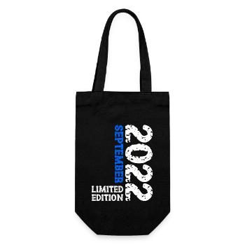 2022 September Limited Edition 1st Birthday Decoration - Gift Bag for Bottles - black - Front