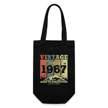 À l’origine 1967 Vintage Birthday Retro - Sac à bouteille - noir - Devant
