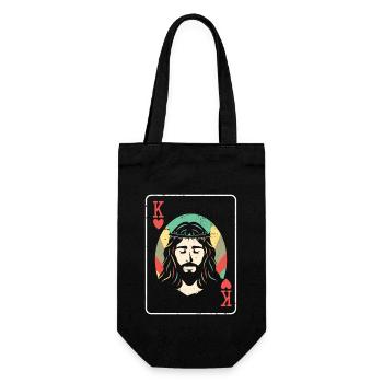 Religious Christian Scripture Jesus Christ Is - Gift Bag for Bottles - black - Front