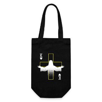 Religious Christian Scripture Jesus Christ Is - Gift Bag for Bottles - black - Front