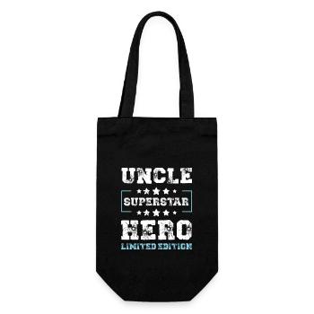Onkel Limited Edition Spruch - Geschenkbeutel für Flaschen - Schwarz - Vorne