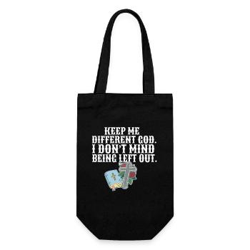 Citation religieuse Les croyants chrétiens me gardent - Sac à bouteille - noir - Devant