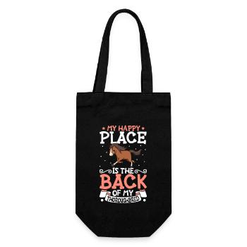 My favourite place - Thoroughbred - Gift Bag for Bottles - black - Front