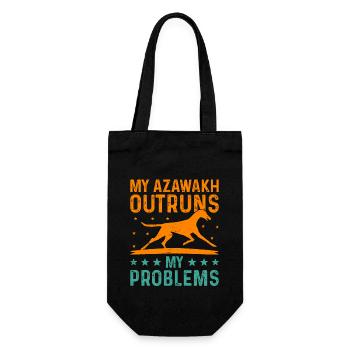 Azawakh Dog Owner Arabian Greyhound Tuareg Sloughi - Gift Bag for Bottles - black - Front