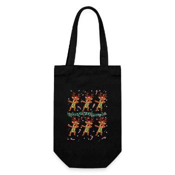 6 Repérer les rennes Famille des lumières de Noël - Sac à bouteille - noir - Devant