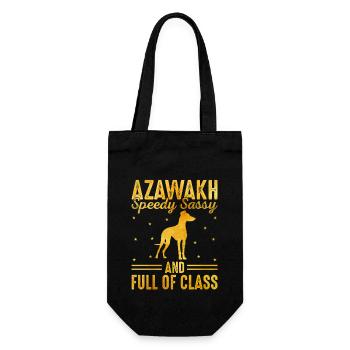 Azawakh Dog Owner Arabian Greyhound Tuareg Sloughi - Gift Bag for Bottles - black - Front