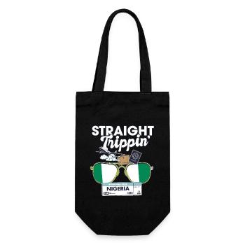 Straight Trippin' Nigeria Vacation Tour Travel - Gift Bag for Bottles - black - Front