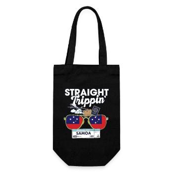 Straight Trippin' Samoa Vacation Tour Travel Trip - Gift Bag for Bottles - black - Front
