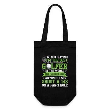 I'm The Best Golfer - Gift Bag for Bottles - black - Front