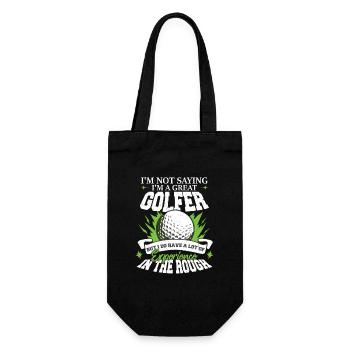 I'm A Great Golfer - Gift Bag for Bottles - black - Front