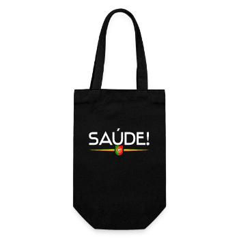 Saúde - Portugal - Geschenkbeutel für Flaschen - Schwarz - Vorne