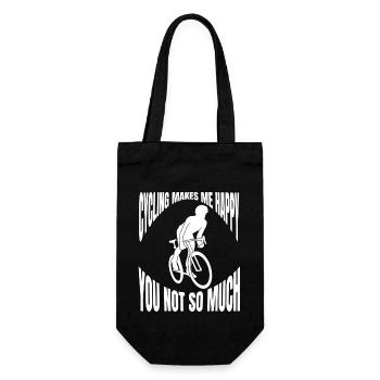 Fahrrad Radfahrer Radeln Radfahren Fahrradfahrer - Geschenkbeutel für Flaschen - Schwarz - Vorne