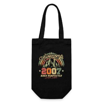 Cadeau d’anniversaire Vintage 2007 - Sac à bouteille - noir - Devant
