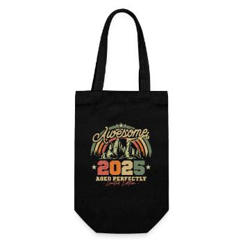 Vintage Birthday Gift 2015 - Gift Bag for Bottles - black - Front