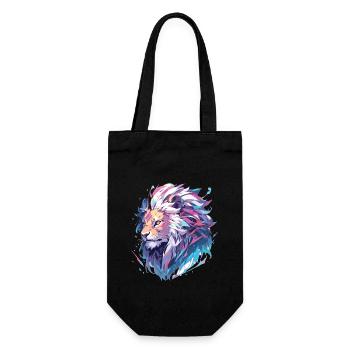 Lion - Gift Bag for Bottles - black - Front