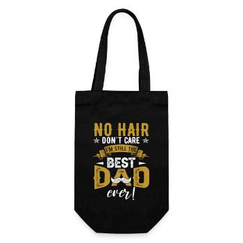Bester Papa Papa Vatertag - Geschenkbeutel für Flaschen - Schwarz - Vorne