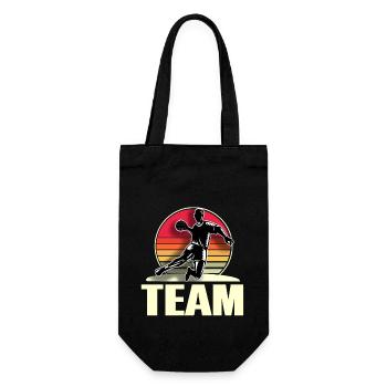 Handball Team Handballer - Gift Bag for Bottles - black - Front