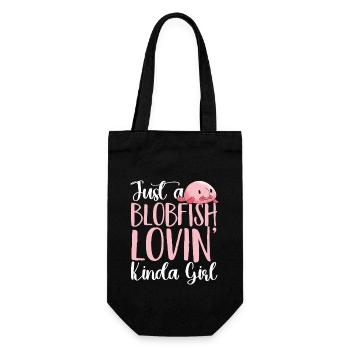 Blob fish - Gift Bag for Bottles - black - Front