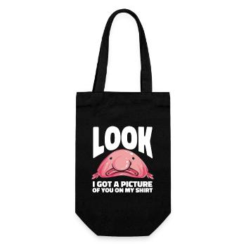 Blob fish - Gift Bag for Bottles - black - Front