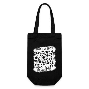 Juste un garçon qui aime les planètes du système solaire - Sac à bouteille - noir - Devant
