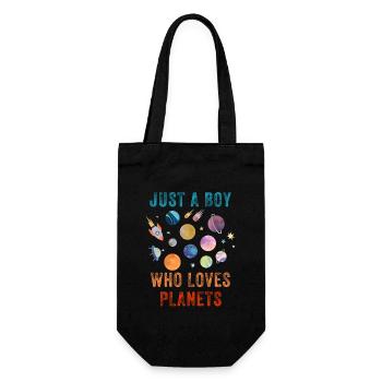 Juste un garçon qui aime les planètes du système solaire - Sac à bouteille - noir - Devant