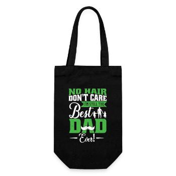 Ho Hair Don't Care Dad Father's Day - Gift Bag for Bottles - black - Front
