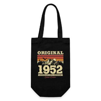 Vintage 1952 Cadeau d’anniversaire - Sac à bouteille - noir - Devant