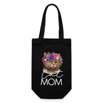 Exotic Shorthair Cat Mom - Gift Bag for Bottles - black - Front
