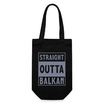 Jugoslawien Tito SFRJ Balkan Slav Herkunft - Geschenkbeutel für Flaschen - Schwarz - Vorne