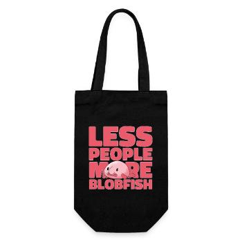 Blob fish - Gift Bag for Bottles - black - Front