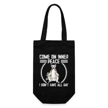 Lemur Catta Ring-tailed lemur - Gift Bag for Bottles - black - Front