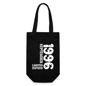 1996 September Limited Edition 27. Geburtstag Deko - Geschenkbeutel für Flaschen - Schwarz - Vorne