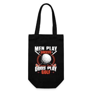 Gods Play Golf - Gift Bag for Bottles - black - Front